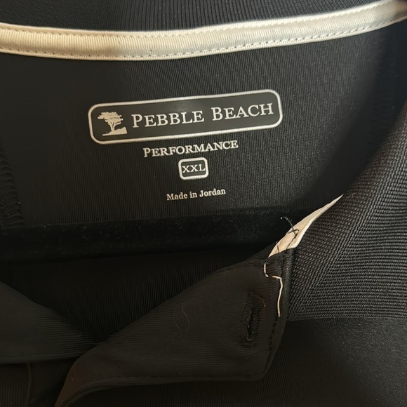 PEBBLE BEACH BLACK GOLF POLO (XXL) - Picture 5 of 6